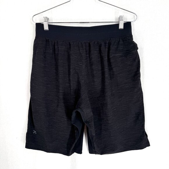 Lululemon T.H.E. Shorts Linerless‎ Heathered Black Mens M Workout Train Athletic - Picture 6 of 12